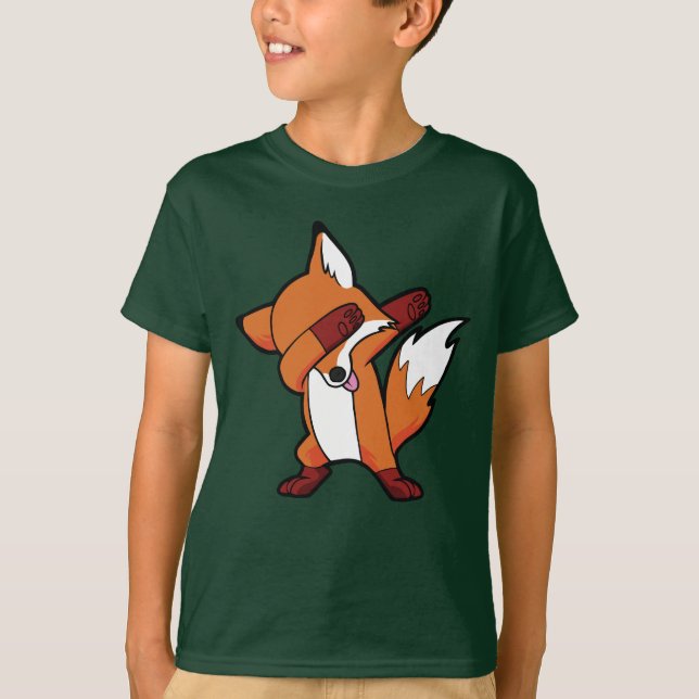 Dabbing Fox Hip Hop Dance Dab T-Shirt (Front)