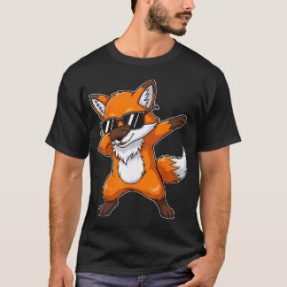 Dabbing Fox Sunglasses Foxes T-Shirt