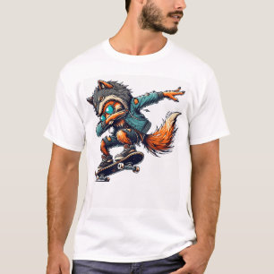 Dabbing Fox Wolf Halloween Trick Or Treat  T-Shirt