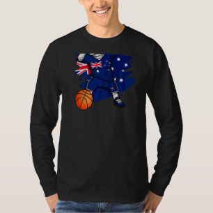 Dabbing French Bulldog Australia Basketball Fan Je T-Shirt