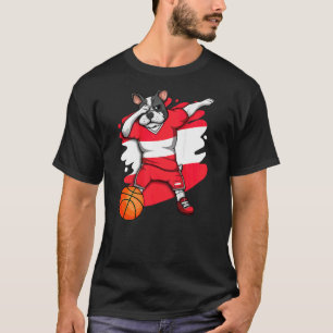 Dabbing French Bulldog Austria Basketball Fan Jers T-Shirt