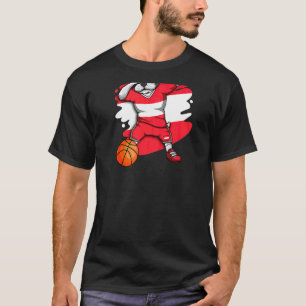 Dabbing French Bulldog Austria Basketball Fan Jers T-Shirt