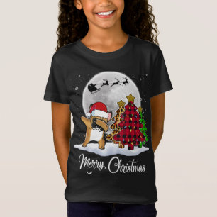 Dabbing French Bulldog Dab Dog Christmas Tree Funn T-Shirt