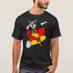 Dabbing French Bulldog Germany Volleyball Fan Jers T-Shirt