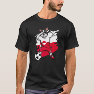 Dabbing French Bulldog Greenland Soccer Fan Jersey T-Shirt