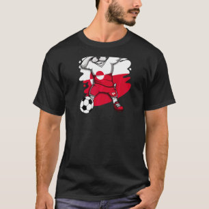 Dabbing French Bulldog Greenland Soccer Fan Jersey T-Shirt