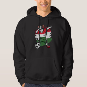 Dabbing French Bulldog Hungary Soccer Fans Jersey  Hoodie