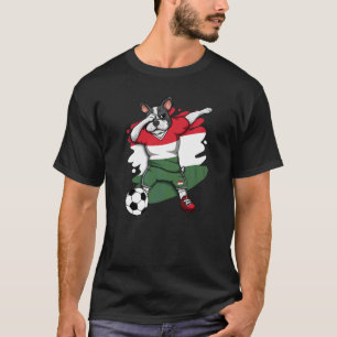 Dabbing French Bulldog Hungary Soccer Fans Jersey T-Shirt
