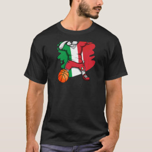 Dabbing French Bulldog Italy Basketball Fan Jersey T-Shirt