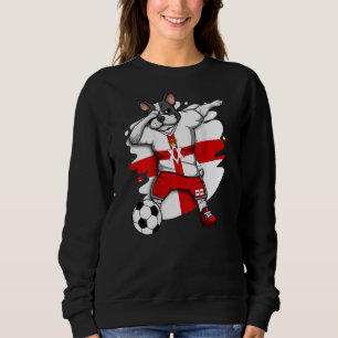 Dabbing French Bulldog Northern Ireland Soccer Fan Sweatshirt