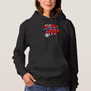 Dabbing French Bulldog Norway Volleyball Fan Jerse Hoodie