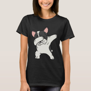 Dabbing French Bulldog Pied Funny Frenchie T-Shirt
