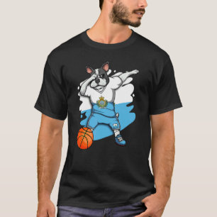 Dabbing French Bulldog San Marino Basketball Fan J T-Shirt