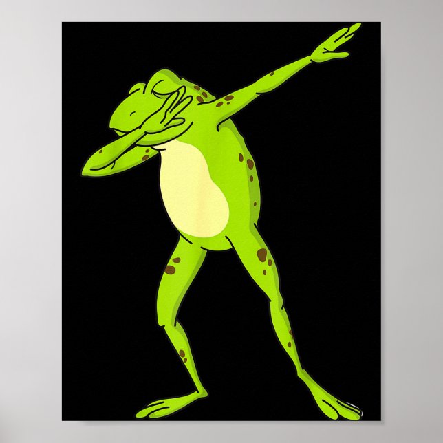 Dabbing Frog For Kids-boys &amp; Girls Funny Anima Poster (Front)