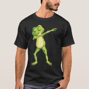 Dabbing Frog Water Animal Amphibians  Teen Girls W T-Shirt