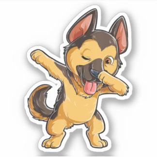 Dabbing German Shepherd Dog Lover Boys Kid