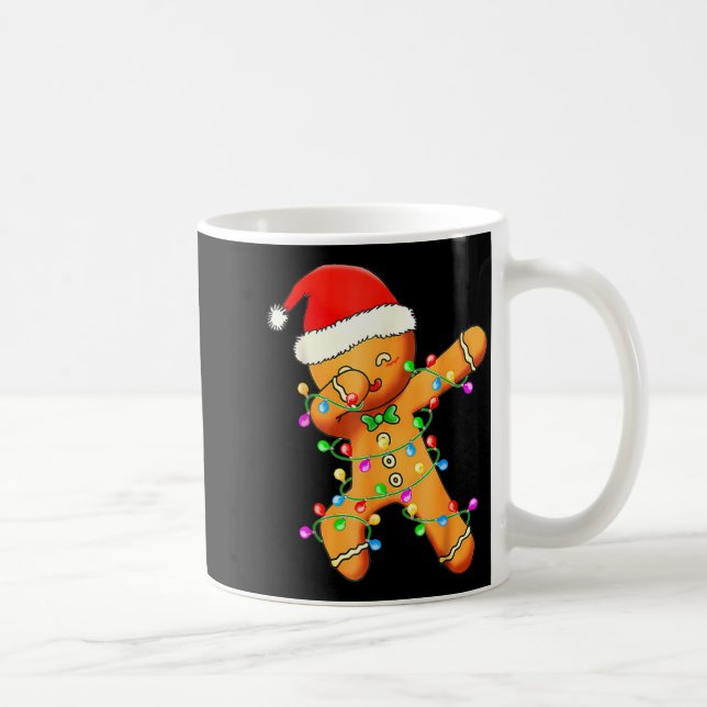 Dabbing Gingerbread Christmas  Coffee Mug (Right)
