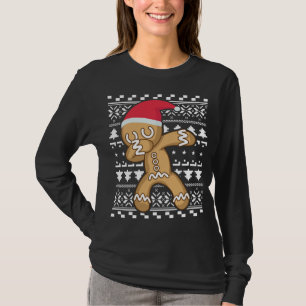 Dabbing Gingerbread Man Ugly Christmas Sweater