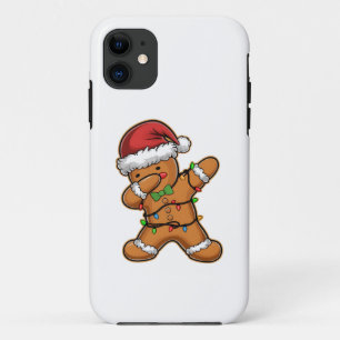 Dabbing Gingerbread Tree Light Christmas iPhone 11 Case