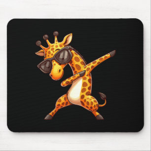 Dabbing Giraffe Mouse Mat