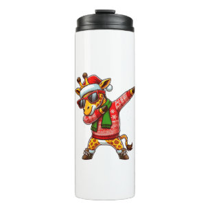 Dabbing Giraffe Sunglasses Giraffe Animal Dance Ch Thermal Tumbler