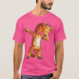 Dabbing Giraffe T Shirt Giraffes Funny Dab Dance T