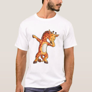 Dabbing Giraffe T shirt Giraffes Funny Dab Dance T