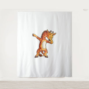 Dabbing Giraffe T shirt Giraffes Funny Dab Dance T Tapestry