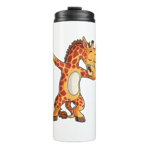 Dabbing Giraffe T shirt Giraffes Funny Dab Dance T Thermal Tumbler
