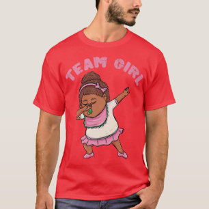 Dabbing Girl Gender Reveal Team Girl Vintage T-Shirt