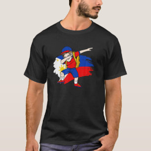 Dabbing Girl Pinay Dab Dance Philippine Flag Filip T-Shirt