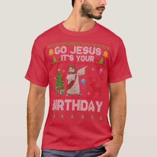 Dabbing Go Jesus It's Your Birthday Merry Christma T-Shirt