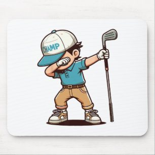 Dabbing Golf Player Mouse Mat