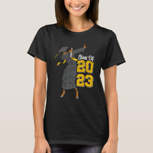Dabbing Graduation Class Of 2023 Gift Woman Black T-Shirt