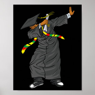 Dabbing Graduation Class Of 2024 Black History Mon Poster