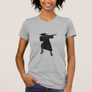 Dabbing Graduation Pretty Black Educated Black  T-Shirt