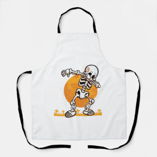 Dabbing Halloween Apron