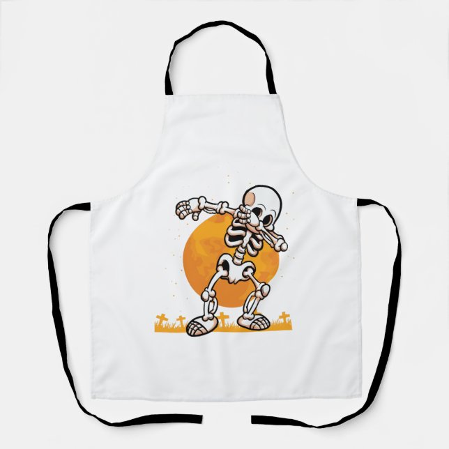Dabbing Halloween Apron (Front)