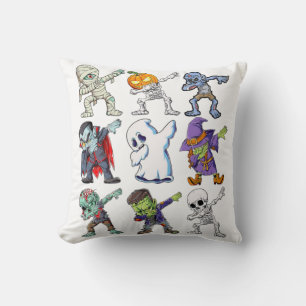 Dabbing Halloween Boys Skeleton Zombie Mummy  Cushion