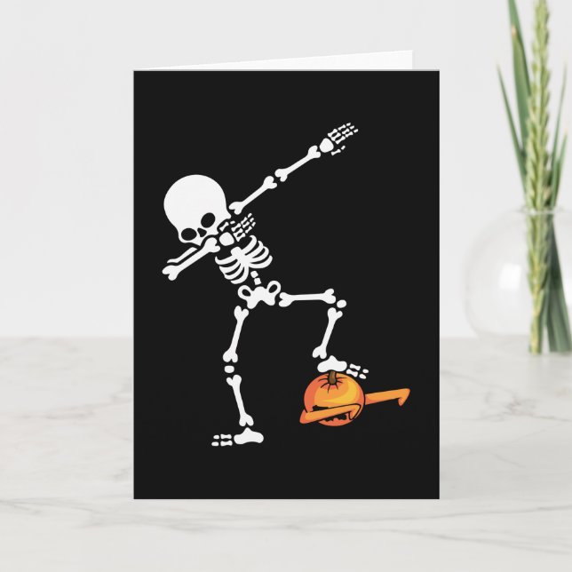 Dabbing Halloween Card (Front)