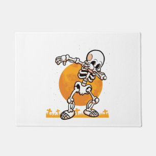 Dabbing Halloween Doormat