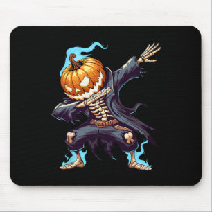 Dabbing Halloween Skeleton Monster Dab Spooky Boys Mouse Mat