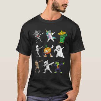 Dabbing Halloween Skeleton Zombie for Toddler  T-Shirt