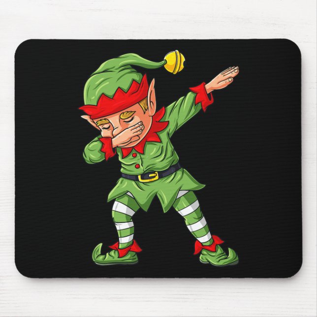 Dabbing Halloween Skeleton Zombie Scary Pumpkin Va Mouse Mat (Front)