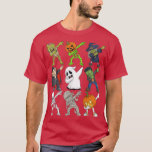 Dabbing Halloween Skeleton Zombie Scary Pumpkin Va T-Shirt<br><div class="desc">Dabbing Halloween Skeleton Zombie Scary Pumpkin Vampire Boys 130  .</div>