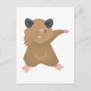 Dabbing Hamster Dance Funny Dab Dance Gift Idea Postcard