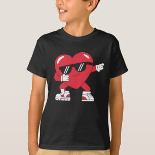 Dabbing Heart Funny Gifts Valentines Day T-Shirt