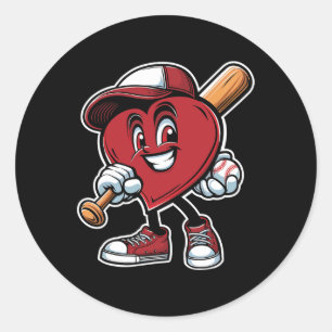 Dabbing Heart Valentine Bysell Couples Valentines Classic Round Sticker