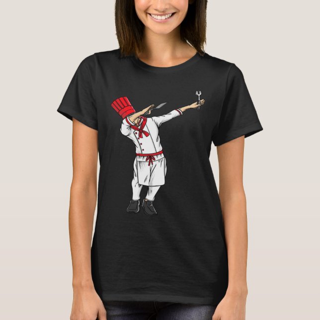Dabbing Hibachi Chef  Japanese Chef Asian Cook T-Shirt (Front)