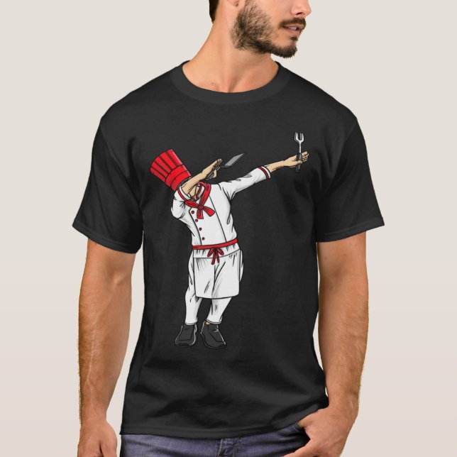Dabbing Hibachi Chef  Japanese Chef Asian Cook T-Shirt (Front)
